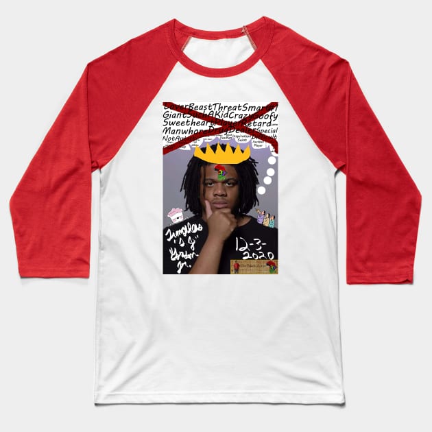 Black Autist Digital Piece (December 2020) Baseball T-Shirt by The Black Autist